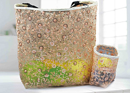 高端定制女士背包用珠片繡花網布