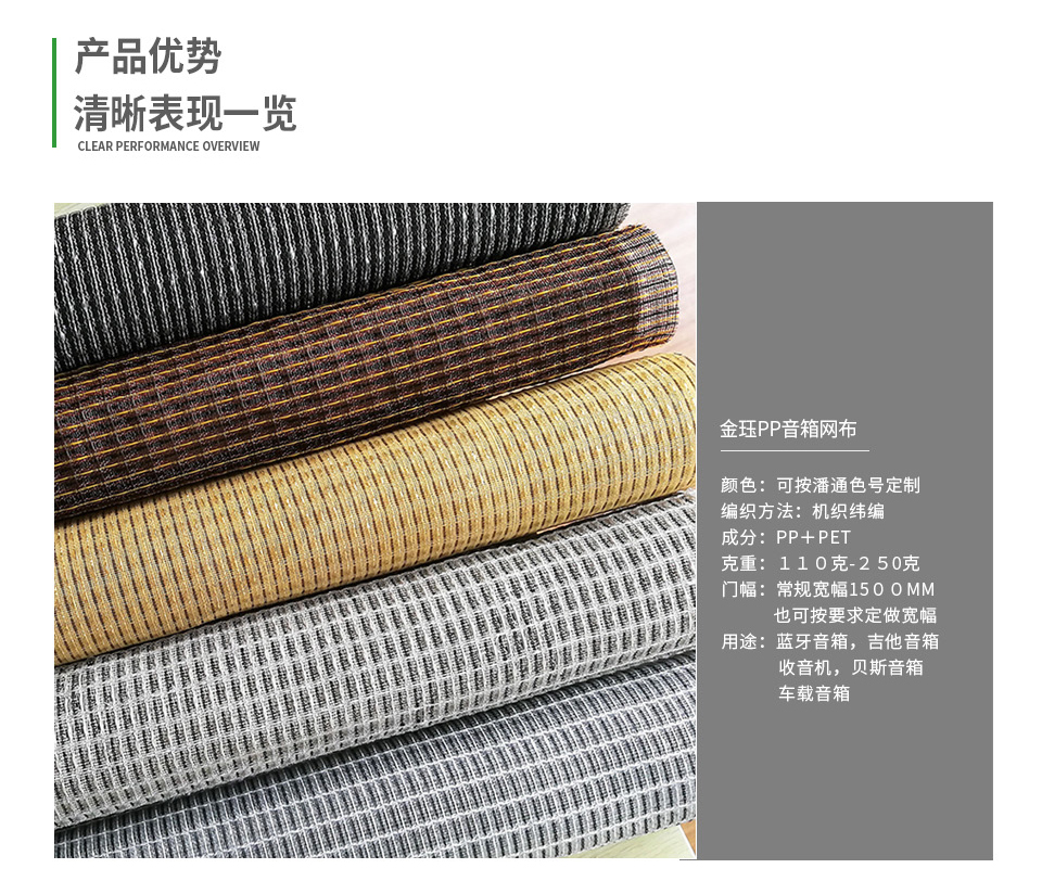 PP材質藍牙音箱網罩